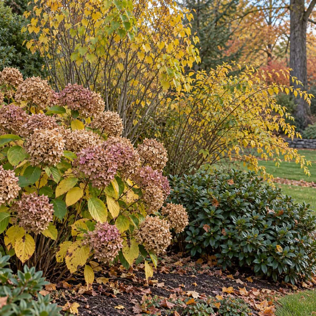 bushes to never cut back in October