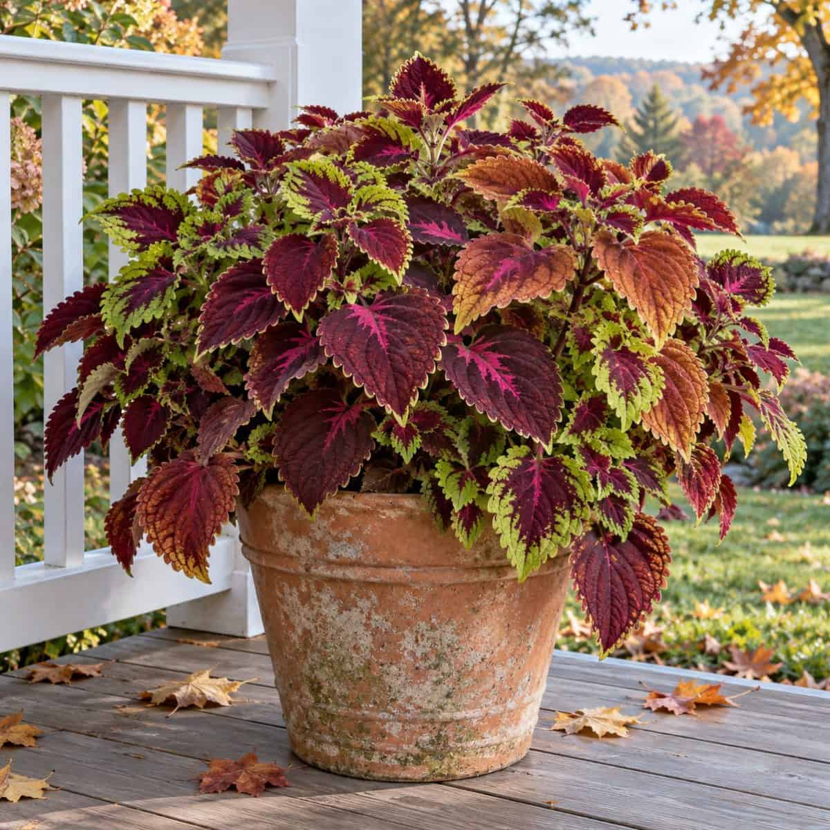 save coleus in October