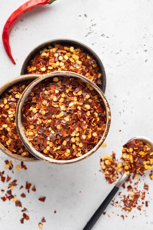 hot pepper flakes as a repellent