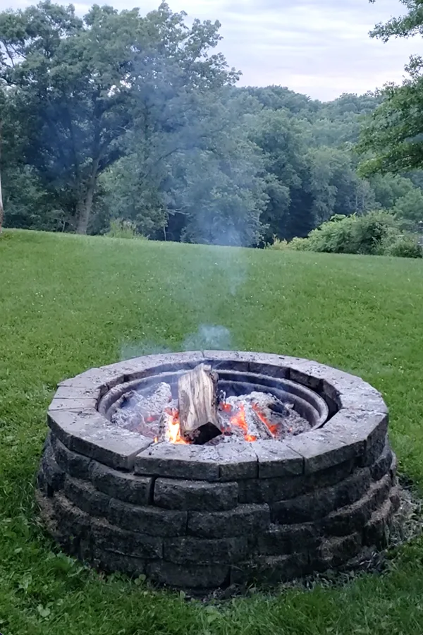 wood-burning fire pits can help to repel mosquitoes