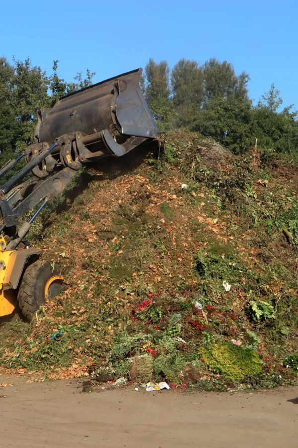 A huge community composting facility