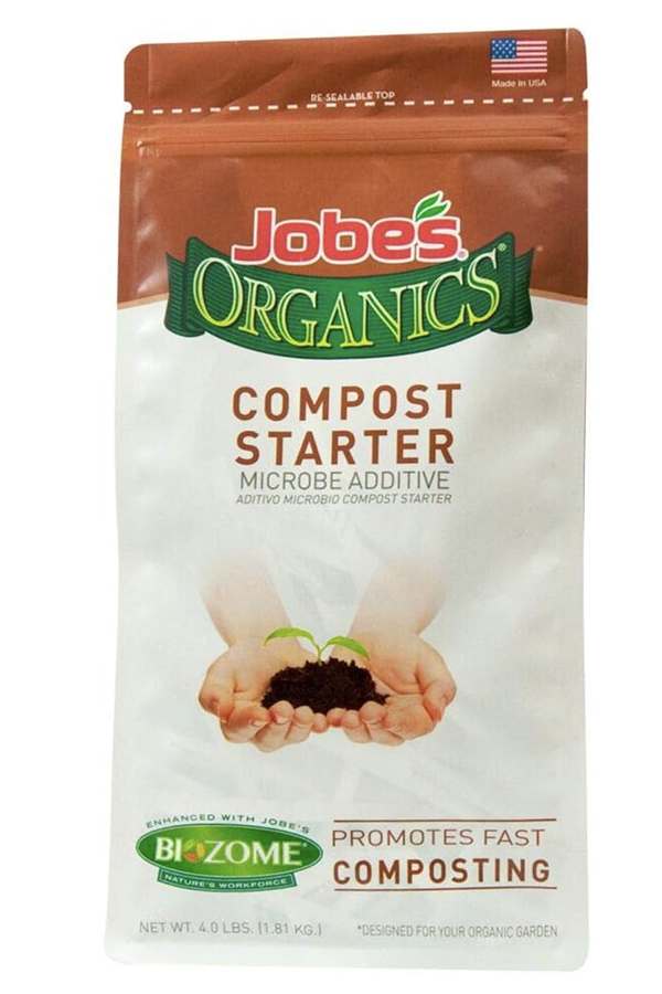 A bag of organic compost starter