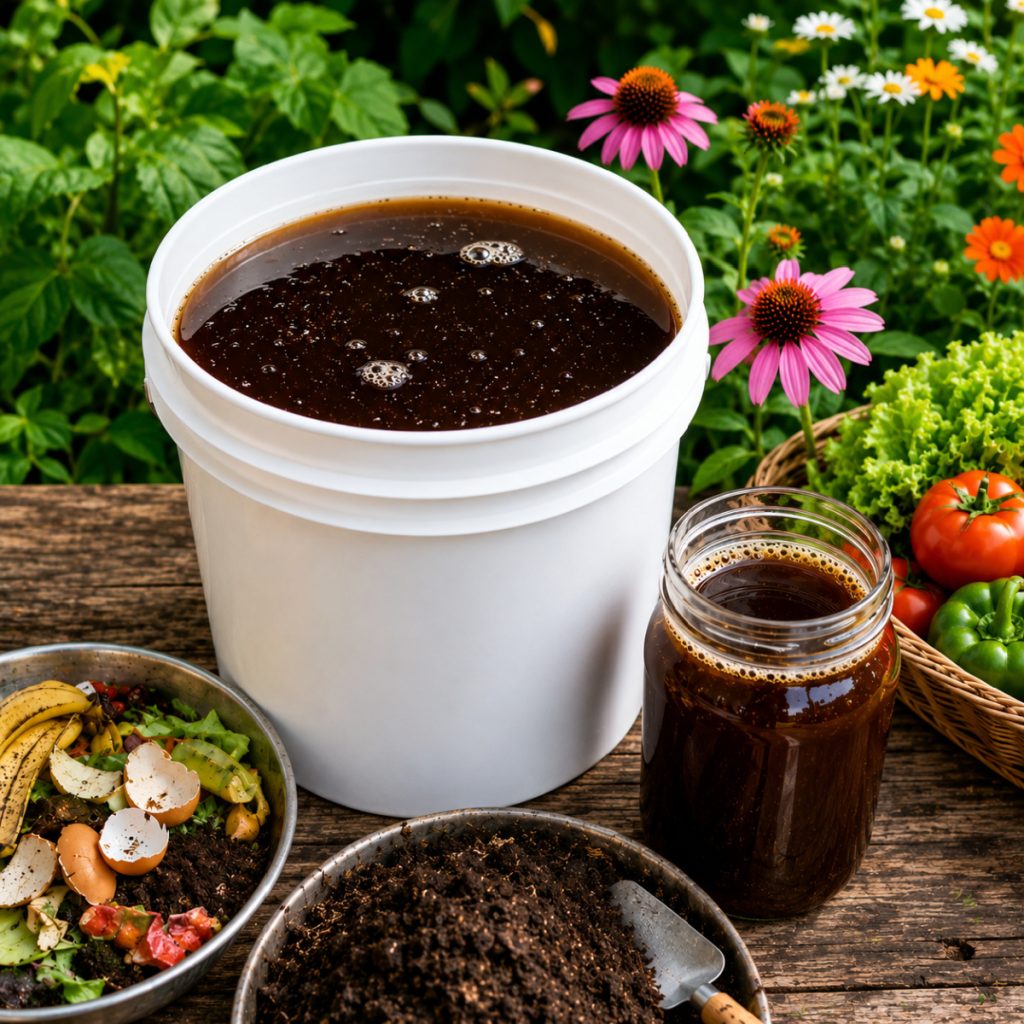 easy way to make compost tea