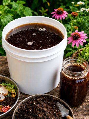 easy way to make compost tea