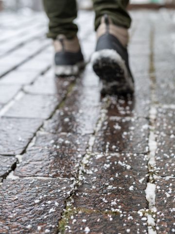 snow and ice off sidewalks