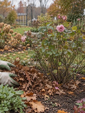 fall rose bush care