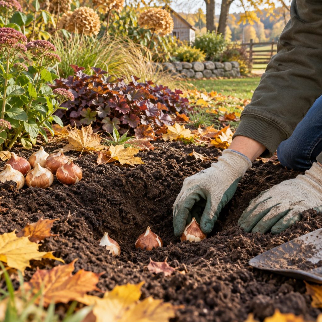 when and how to plant tulips in the fall