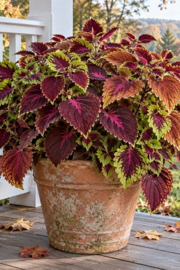 save coleus in October